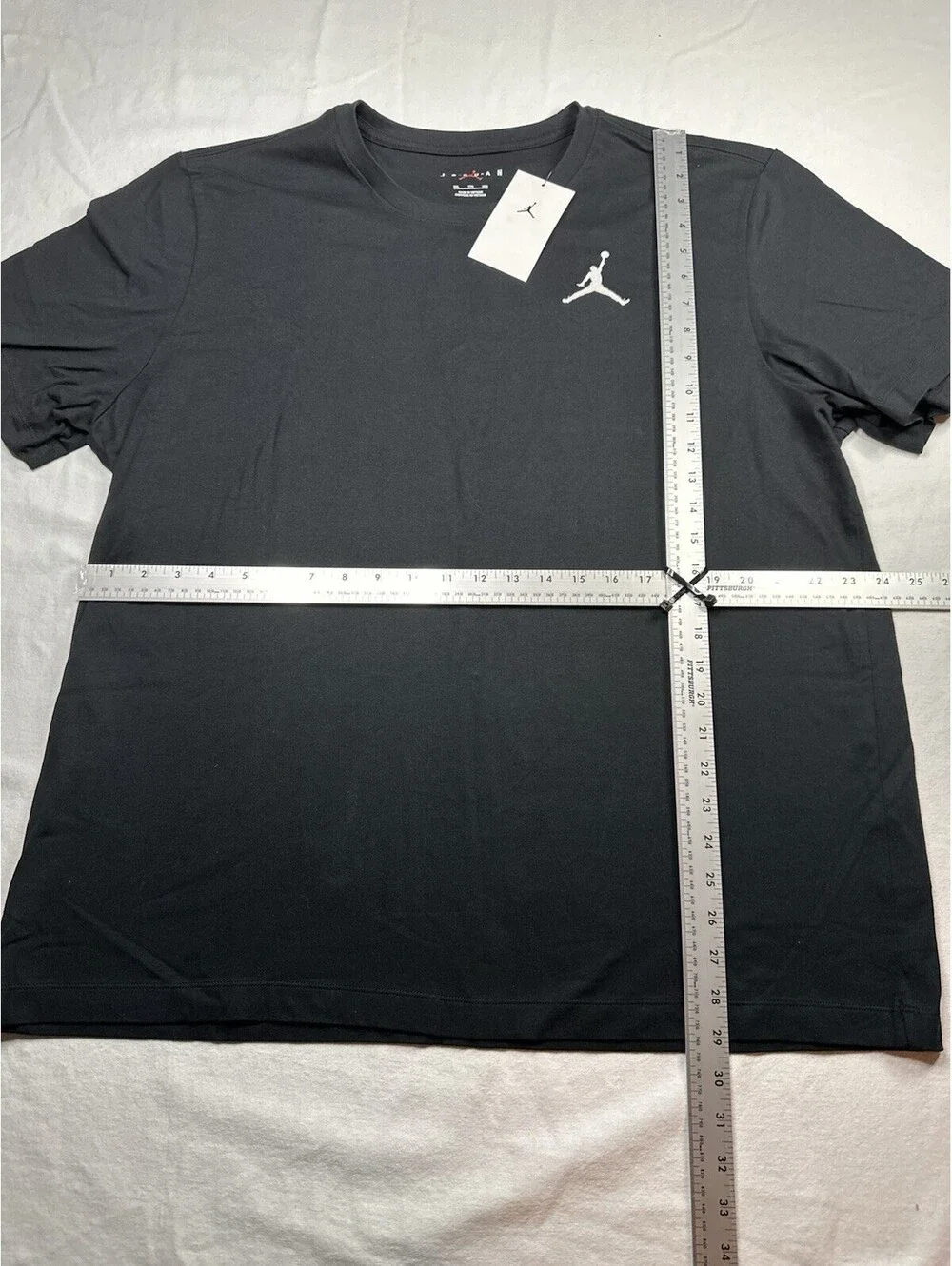 Jordan Shirt Mens Black White Embroidered Jumpman Logo Nike XXL